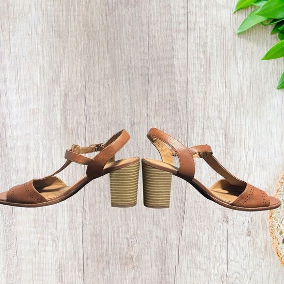 Clarks Ciera Glass Womens Sandals Size 9.5 Brown Open Toe Ankle Strap - Picture 5 of 8